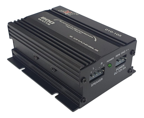 Amplificador 2 Canales Mini 800w Bt Usb/microsd 010-105