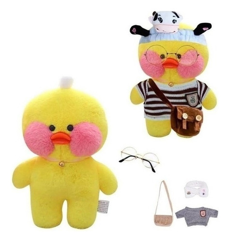 Peluche Lalafanfan Tik Tok 30cm Incluye Ropa-accesorio