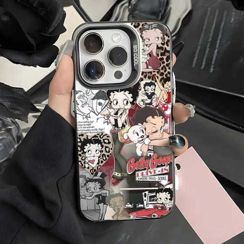 Carcasa Cartoon B-betty Hot B-boop Para iPhone 1116 15 12 Mini 14 13 17 Promax Plus Cartoon A Prueba De Golpes | MercadoLibre