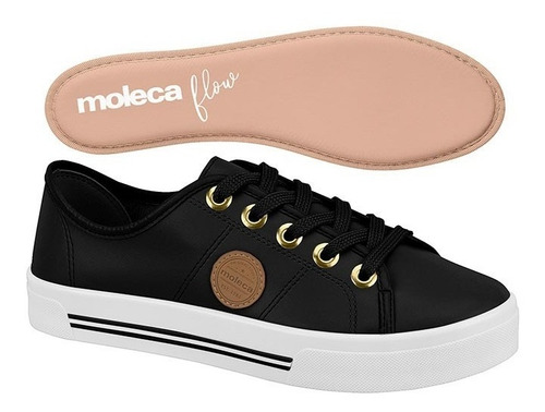 Tenis Moleca Feminino Casual Basico 5667.302 Moda Oferta Nov