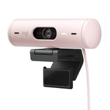 Cámara Web Full Hd Logitech Brio 500 / Rightlight 4, Rosado