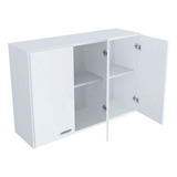 Mueble Alacena Blanca 1 Mt Amube Trento Manijas Cromadas Col