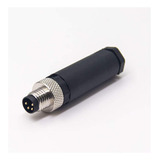 Elecbee Conector M8 4 Pin A Codificacion Macho Recto Plastic