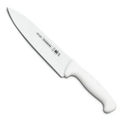 Cuchillo Carnicero 10 \u002F25cm Nsf Acero Inoxidable Tramontina Color Blanco | Envío gratis