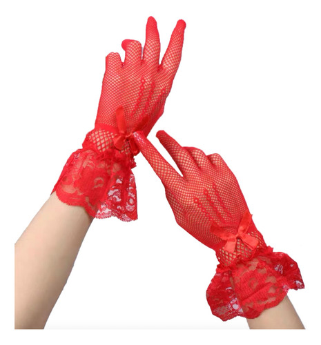 Guantes De Malla Largos Guantes Rock Punk Gothic Cosplay