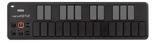 Controlador Midi Korg Nano Key 2 Color Negro - 32 Cm Largo