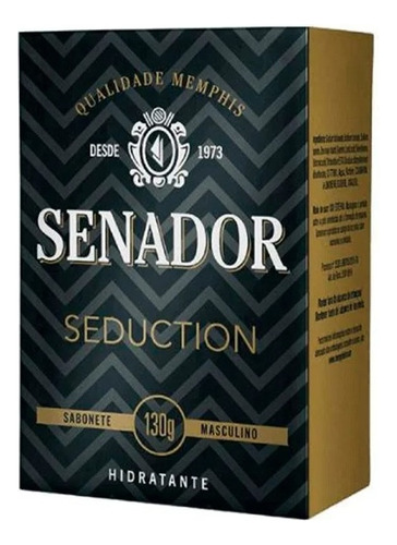 Sabonete Barra Hidratante Senador Seduction Caixa 130g