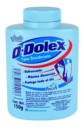 Talco Desodorante Odolex Fresh 150 Grs