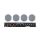 Kit Som Ambiente 4 Arandela Jbl 25w E 1 Amplificador Taramps