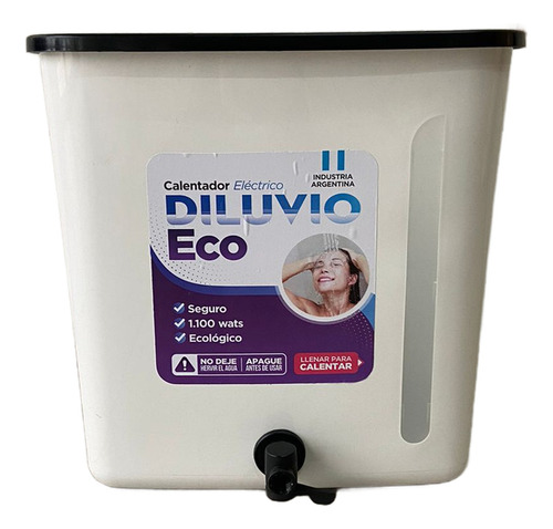 Ducha Eléctrica Calefón Diluvio Plástico Económico 20 L