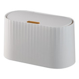 Cubo Basura Con Tapa Pequeña Cocina Exterior Blanco