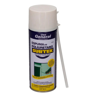 Espuma Poliuretano Multiusos Uso General 300 Ml Surtek