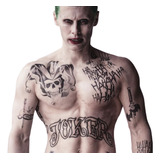 Tatuaje Temporal Cosplay Joker - Guasón - Versión 2