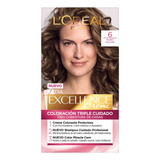 Tinte Loreal Excellence Creme 6 Rubio Oscuro  Rubio Oscuro