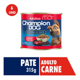 Champion Dog Lata Recetas En Pate Carne 315gr X6 Und | Mdr