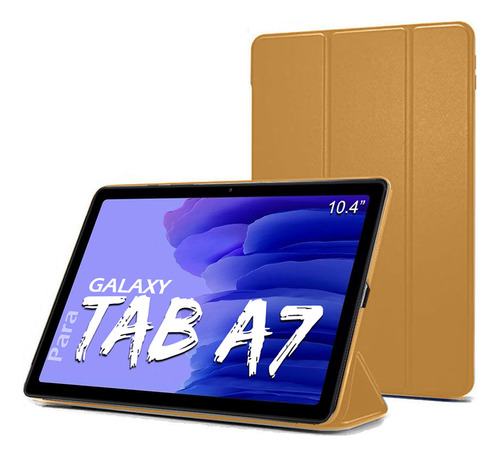 Capa Capinha Para Tablet Samsung Galaxy Tab A7 10.4 Sm-t500 Cor Mostarda