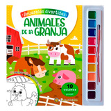 Libro Para Pintar Acuarelas Divertidas Animales De La Granja