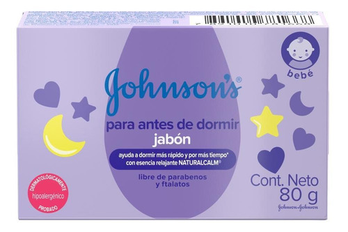 Sabonete Barra Hora Do Sono Johnson's Baby 80g