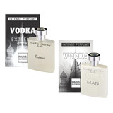 Kit C/ 2 Perfumes Vodka Extreme + Vodka Man 100 Ml Cada