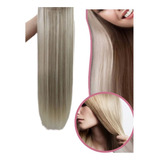 Aplique Tic Tac Orgânico Liso Mega Hair Extensão Alongamento