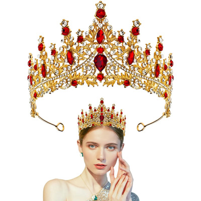 Corona De La Reina Roja Para Las Mujeres Bandera De Boda