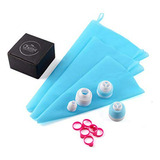 Chefast Pastry Bag And Coupler Set: Frosting Kit For Cake De