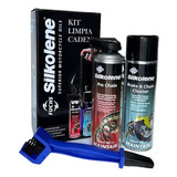 Kit Limpia Cadena Lubricante Cepillo Moto Cuatri Devotobikes