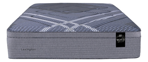 King Koil World Luxury Lexington Color Gris Oscuro Colchón Súper Queen Resortes Con Europillow