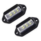 2 Foco Luz De Patente 3 Led Bi-volts  Auto Camión Carro Grúa