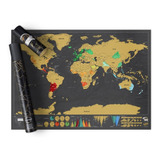 Mapa Para Raspar Viaje Mapamundi Scratch Deluxe 82x59 Grande