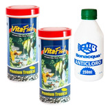 Alimento Para Peces Tropicales Escamas Premium Vitafish 32gr