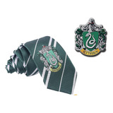Pack Disfraz Harry Potter: Corbata Slytherin Y Parche Autoadhesivo 