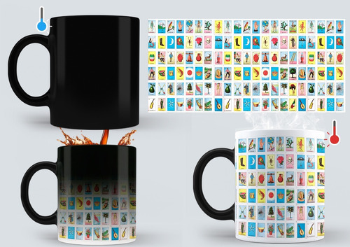 Taza Mágica(térmica)  Con Imagen De La Lotería Méxicana.