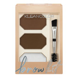 Kleancolor - Paleta De Cejas Con Cera Selladora (brow Kit) 