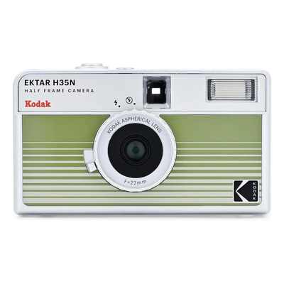 Kodak Ektar H35n Cámara De Medio Cuadro, 35mm, Verde Rayado | Envío gratis