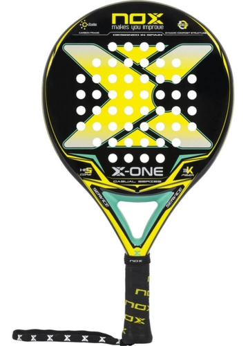 Paleta De Pádel Nox X-one Amarillo Verde Rex