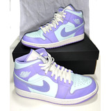 Air Jordan 1 Mid Purple Aqua Tam. 43