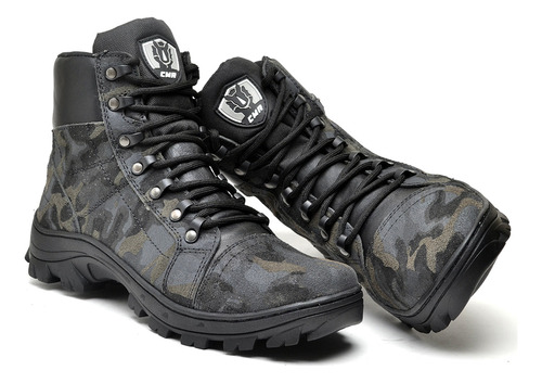 Bota Coturno Militar Tática Cano Baixo Airsoft