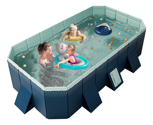 Piscina Plegable De Plástico Duro Para Niños Y Adultos