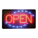 Cartel Led Open Abierto Boutique Lencería Zapatos Bijouteri