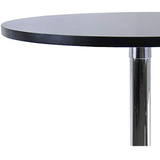 Winsome Wood 29 Mesa De Comedor Redonda; Pierna Wmetal Negra