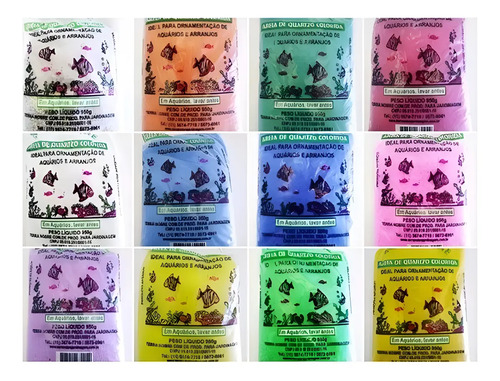 Areia De Pedra Quartzo Para Aquários Jardinagem E Vasos 950g