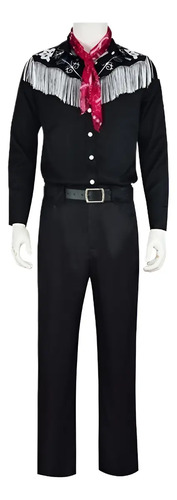 Disfraz De Vaquero Con Bufanda Camisa Con Flecos Para Hombre