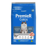 Ração Premier Ambientes Internos Gatos Castrados 6 Meses A 6 Anos - Sabor Frango - 500 Gr