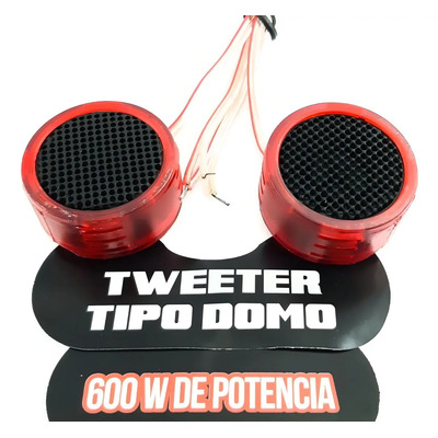 2 Tweeter De Domo 1 1\u002F2 600 Watts Con Accesorios Rojo 66-870 | MercadoLibre