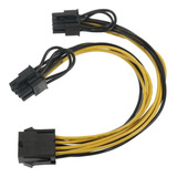 3 Un Cabo Energia Y Pci Express Splitter 8 Pinos 6+2 Vga Gpu