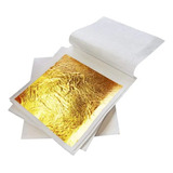 10 Lamina De Oro Real Comestible Decoracion 24k 8.5x8.5cm