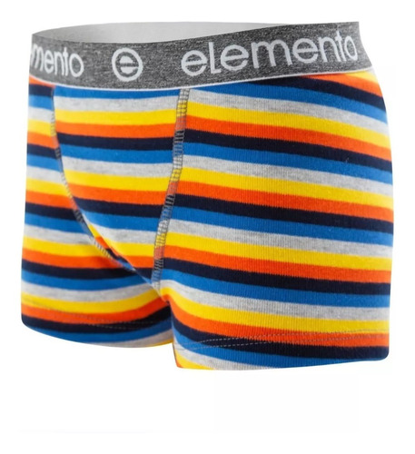 Elemento Boxer Algodon Infantil Rayado C/elastico Art 705