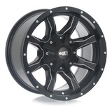 Rin Mo970 17x9.0 8x165.1 Et -12 Gloss Black Milled Lip Color Negro/lineas