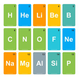118 Tarjetas Con Elementos De La Tabla Periódica De Química